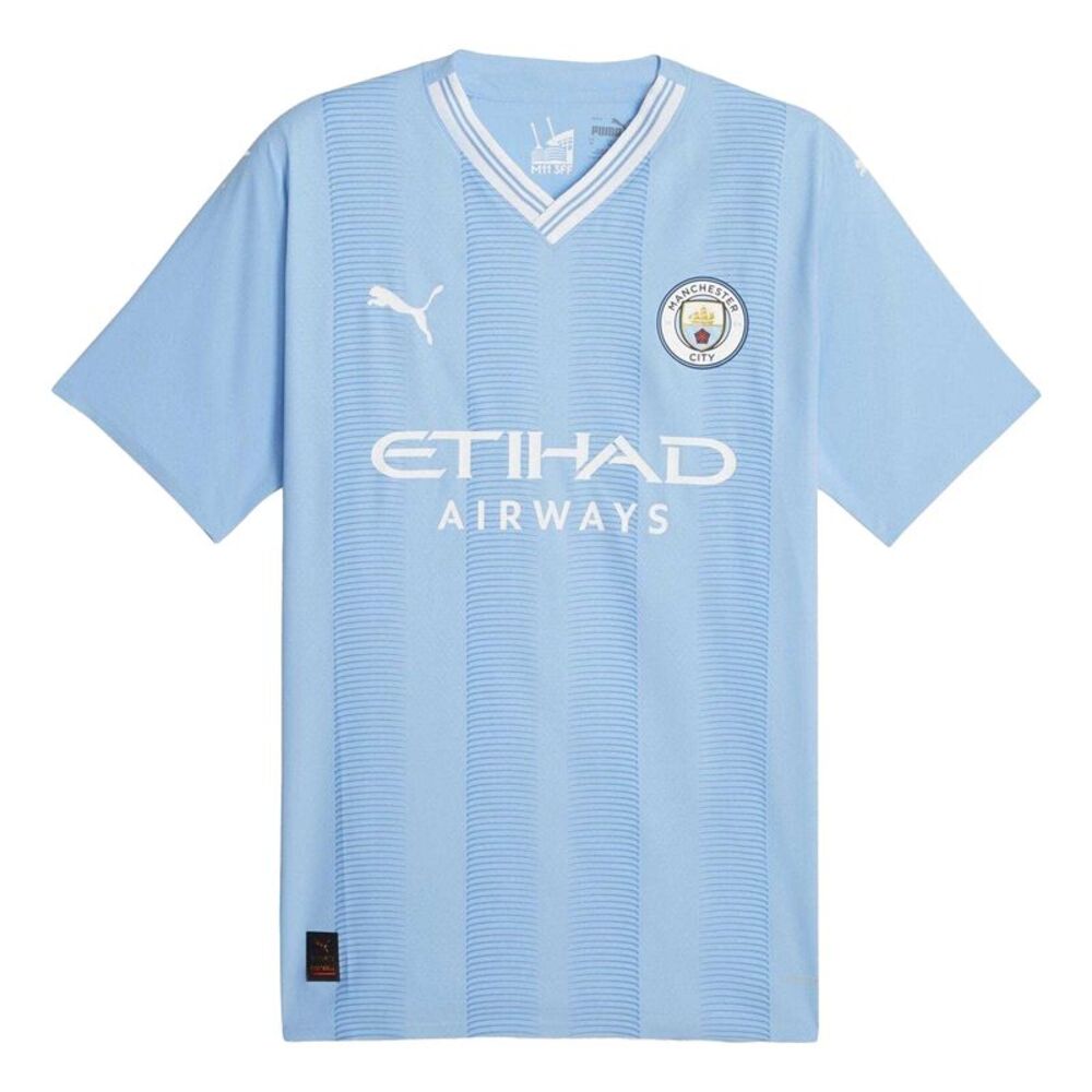 Manchester City FC Mens 2023/2024 Puma Home Jersey / Light Blue